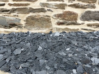 Leisteenmulch Zwart 10-40 - zakken 25 Kg