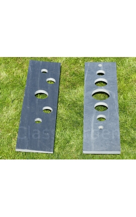 TOTEM ARDOISE CROZON et BULLES