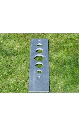 TOTEM ARDOISE CROZON et BULLES