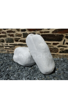 Grote WITTE kiezelsteen 200-400