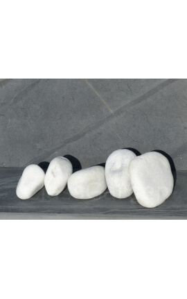 Gros Galets BLANC 100-200 - pack 5 Galets