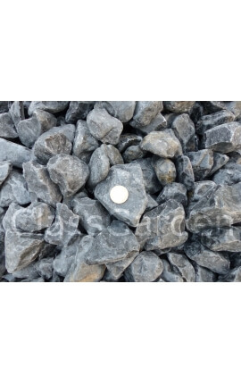 Gepolijste zwarte kiezelsteen kaliber 40-60 mm