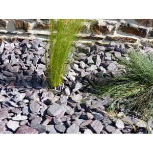 Schiefermulch Violine 30-50 - Pack 7 m² - 21 Säcke - 420 kg