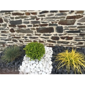 Galet Blanc Mat relief