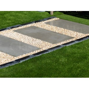 Trittplatte Farbe Beton Grau - 1 Fliese
