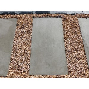 Degraus de pedra japoneses, cinza concreto - Pacote com 10 placas