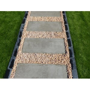 Degraus de pedra japoneses, cinza concreto - Pacote com 18 placas