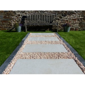 Stapsteen Kleur Beton Ivoor - Pak van 10 Stuk