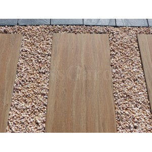 Trittplatte Farbe Helles Holz - Packung mit 12 Fliesen