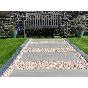 Stapsteen Kleur Grijs Hout - 1 dalle