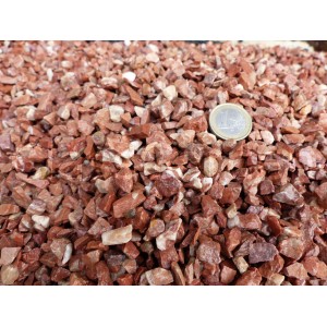 Intensives rotes Kieskaliber 6-12 mm