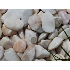 Canto Rodado Blanco Rosa 40-60 - Pack 40 sacos - 800 kg