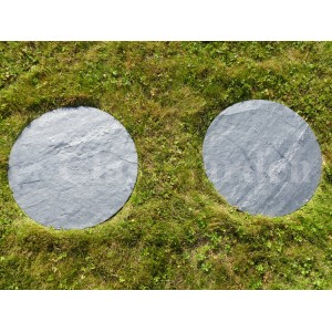 Stapsteen in leisteen Ronde 50 cm - Pak van 18 Stuk