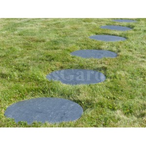 Pedras redondas japonesas para caminho, 50 cm - Pacote com 20 unidades