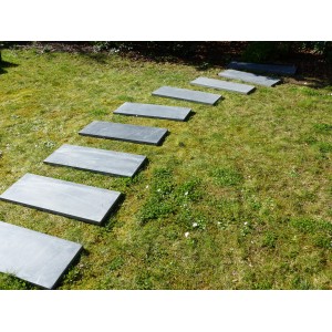 Pietre da passeggio segate, stile giapponese, 60x30/2 cm, confezione da 20 pezzi