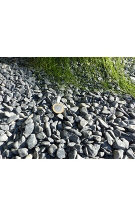 Matte Black Pebble Packung mit 5 M² Kaliber 6-12 mm