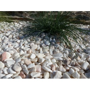 Galet Blanc Rosé 12-24 Pack de 20 M² - 40 sacs - 800 kg