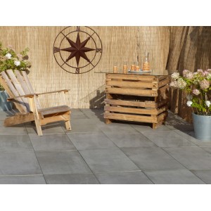 TERRASSE BETON GRIS 10 m² - 20 dalles
