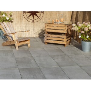 GREY CONCRETE TERRACE 20 m² - 40 slabs