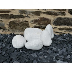 Gros Galets BLANC 100-200 - pack 20 Galets