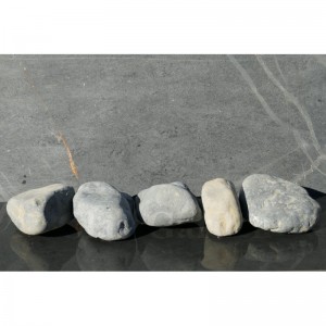 Gros Galet NOIR Mat 100-200 - pack 15 Galets