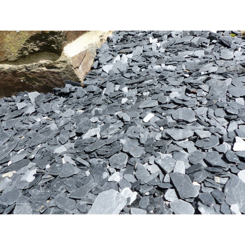 Schiefermulch SCHWARZ 10-40 - VRAC Big Bag - 1000 kg